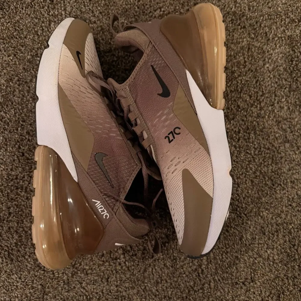 NIKE Men's Air Max 270 Mink Brown Shoes Size 10
